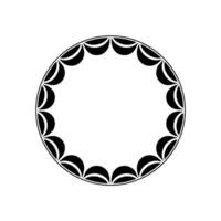 Geometric Moon Halo, Minimalist Circular vector