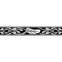 Intricate Celtic Border, Vintage , Elegant Ornament - Foliage vector