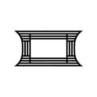 Geometric Window Frame, Minimalist , Subtle Gradient vector