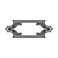 Art Deco Frame, Geometric Ornament, Elegant Border - Pattern vector