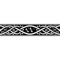 Intricate Celtic Border, Vintage Botanical Motif - Pattern vector