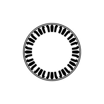 Minimalist Circular Motif, Geometric , Subtle Texture vector