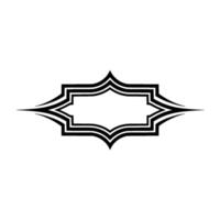 Geometric Ornament, Minimalist Frame, Elegant Outline vector