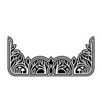 Intricate Botanical Border, Art Nouveau Inspired - Ornamentation vector