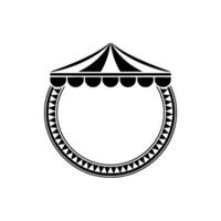 Stylized Tent Emblem, Vintage, Minimalist - Geometric vector