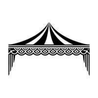 Art Deco Tent Silhouette, Elegant Event vector