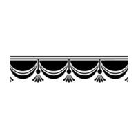 Art Deco Curtain Border, Elegant Element vector