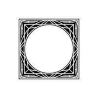 Geometric Frame, Intricate , Minimalist Composition vector