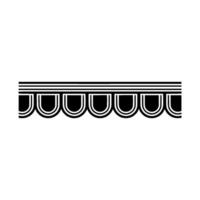 Geometric Wave Border, Minimalist , Modern Pattern - Minimalism vector