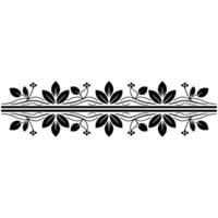 Elegant Botanical Border, Vintage Element - Decorative, Ornament vector