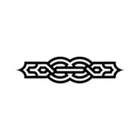 Intricate Celtic Knot Border, Vintage Style - Ornamental - Pattern vector