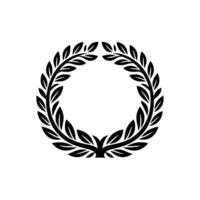 Elegant Laurel Wreath, Minimalist Emblem, Symbolic vector