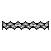 Geometric Wave Border, Minimalist - Zigzag vector