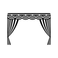 Art Deco Curtain Frame, Geometric Elegance - Curtains vector