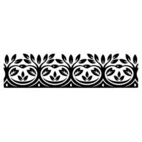 Elegant Botanical Border, Vintage Element - Ornament, Pattern vector