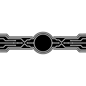 retro circuito borde, minimalista , tecnológico motivo vector