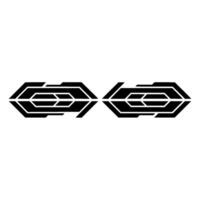 Geometric Symmetry, Abstract , Modern Emblem vector