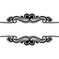Elegant Decorative Border, Vintage Style, Divider Element vector