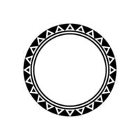 Geometric Tribal Circle, Minimalist - Symbol vector