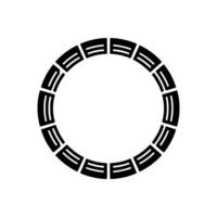 Geometric Circle Pattern, Minimalist, Circular Motif - Abstract - Modern vector