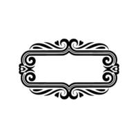 Elegant Ornamental Frame, Blank Space, Vintage - Floral vector