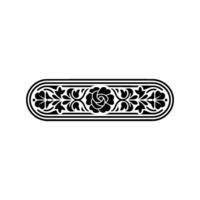 Intricate Floral Border, Vintage Ornamentation, Elegant - Pattern - Ornament vector