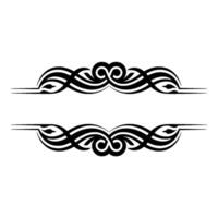 Elegant Tribal Border, Vintage Element vector