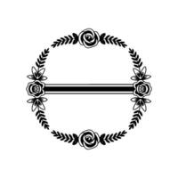Elegant Floral Border, Minimalist , Celebration Frame vector