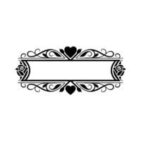 Elegant Vintage Frame, Decorative Border, Romantic - Ornate vector