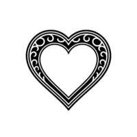 Intricate Heart Ornament, Vintage Elegance - Decorative vector