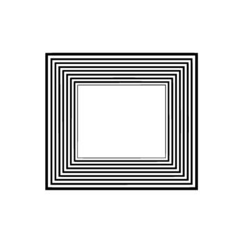 Layered Minimalism Geometric Frame on Gradient Background vector