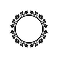 Elegant Floral Frame, Vintage , Decorative Border - Ivy vector