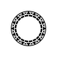 Geometric Tribal Ring, Minimalist , Circular Motif - Modern vector