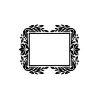 Elegant Botanical Frame, Vintage , Minimalist Composition - Floral vector