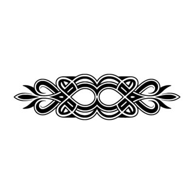 Intricate Celtic Knot Border, Vintage - Pattern - Knotwork