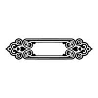 Elegant Ornamental Frame, Vintage Element - Lineart vector