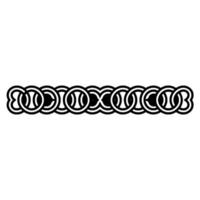 Celtic Knot Border, Stylized Pattern, Ancient vector