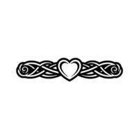 Celtic Heart Border, Intricate Wreath vector