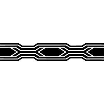 geométrico deco borde, minimalista, sutil textura - modelo - lineal vector