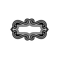 Elegant Ornate Frame, Vintage, Decorative Border - Lineart vector