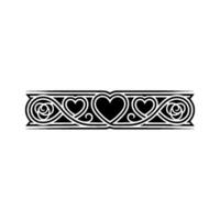 Intricate Celtic Border, Romantic Floral vector