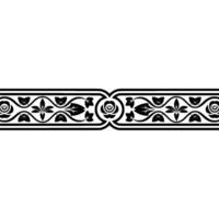 Elegant Floral Border, Vintage, Decorative Element - Ornamental, Frame vector