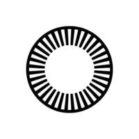 Minimalist Radial Burst, Modern Element vector