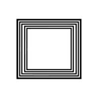 Layered Square, Minimalist Composition, Negative Space vector