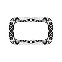 Intricate Tribal Frame, Minimalist - Ornamentation vector