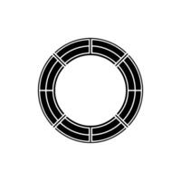 Geometric Circle Emblem, Minimalist , Circular Motif - Symbol vector