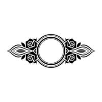 Elegant Floral Ornament, Vintage, Decorative Border - Art deco vector