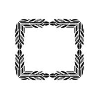 Art Deco Botanical Frame Elegant, Vintage Element vector