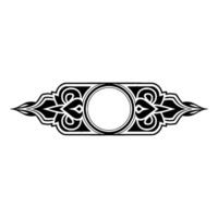Ornate Decorative Border, Vintage Style, Elegant Element vector