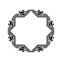 Geometric Star Frame, Elegant Deco vector